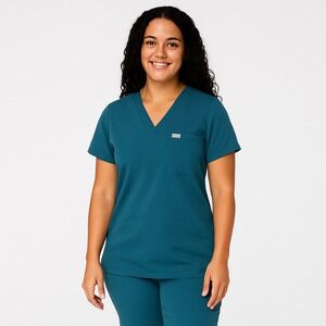 FIGS Women's Catarina 1-Pocket Scrub Top‎ Sz XS PO1596